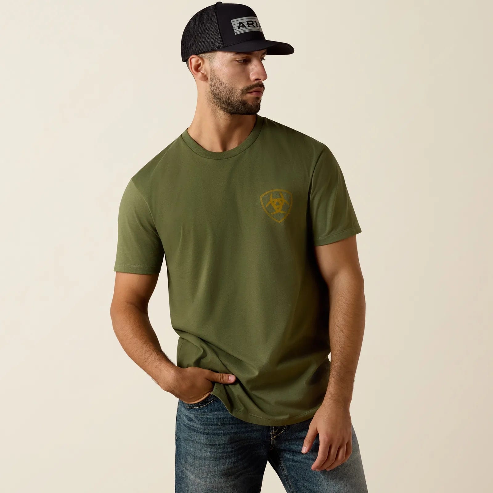 Ariat Boy’s Ariat Take The Long Way SS TShrt Vintage Blck 10060399