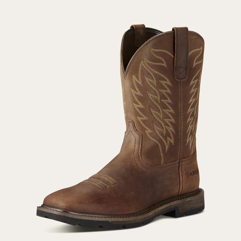 Ariat Ariat Men's Boot Groundbreaker Steel Toe WST Brown 10021108
