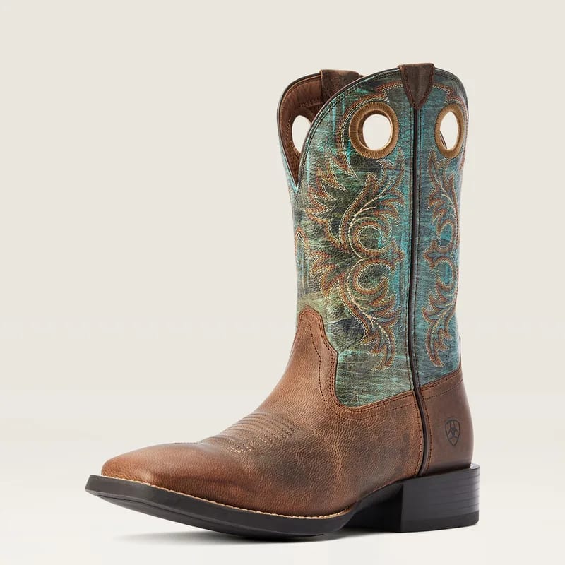 Ariat Ariat Men's Boot Sport Rodeo Loco Brown/ Roaring Turquoise 10042403