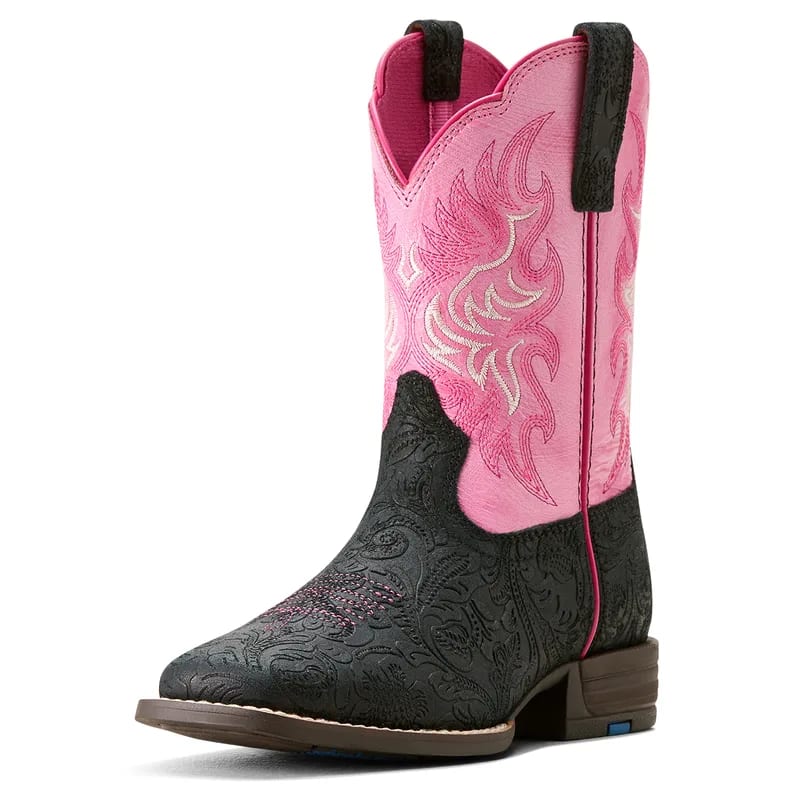 Ariat Ariat Kid's Outrider Black Floral Emboss/ Painted Peony 10053622