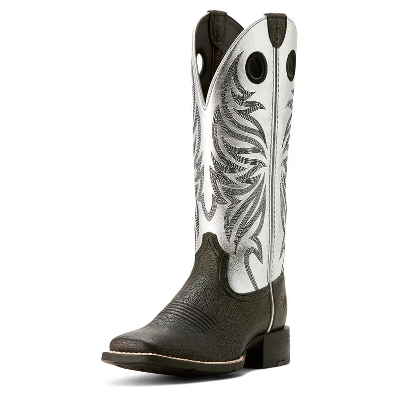 Ariat Ariat Women's Boot Round Up Ryder Drk Crbn/Antque Slvr 10053729