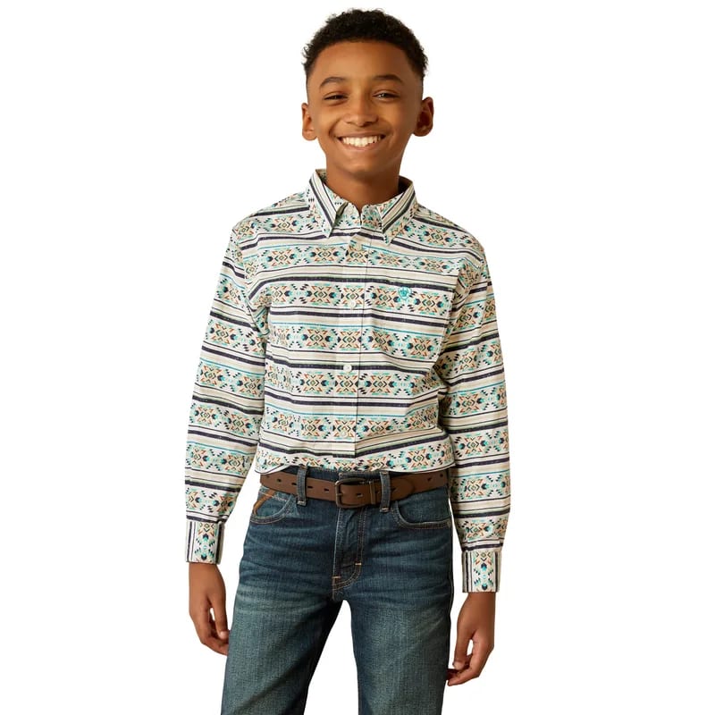 Ariat Ariat Kid’s JudgeLS Shrt Teal 10054789