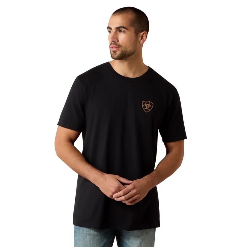 Ariat Ariat Men's SS Tshrt Xray Bison Blck 10060975