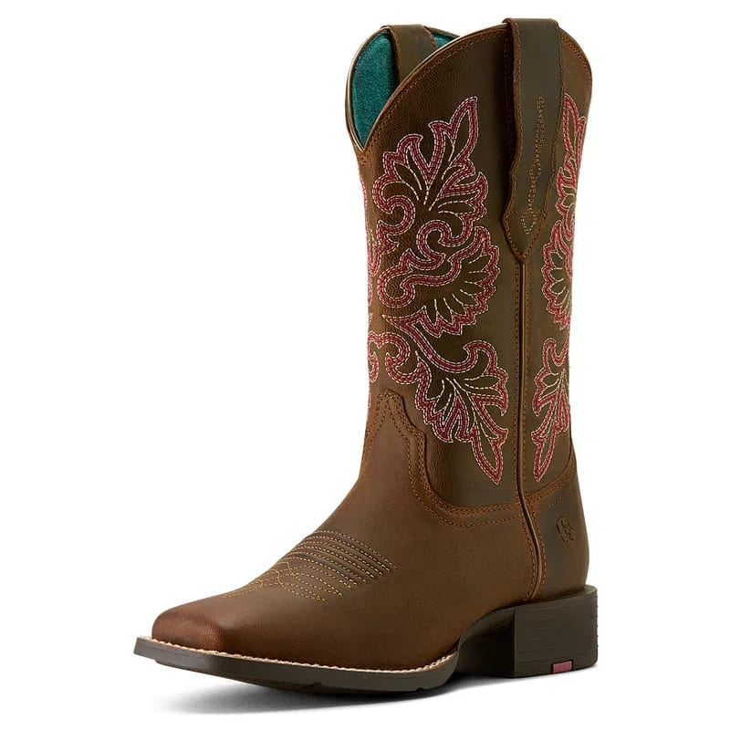 Ariat Ariat Women's Boot Round Up Wide Square Toe Sassy Brown 10064078