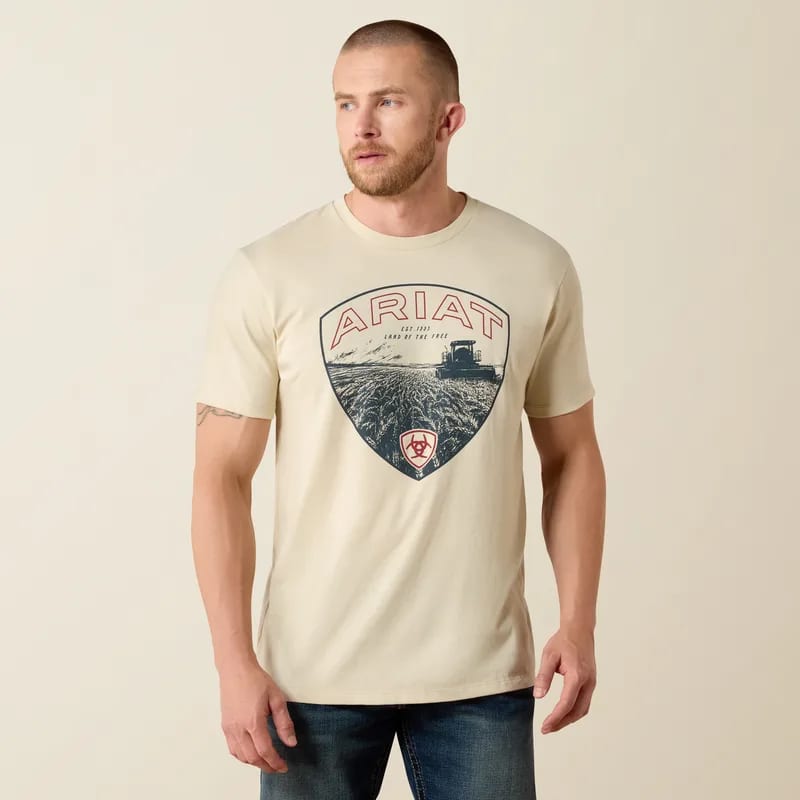 Ariat Ariat Men’s Land of The Free Farm Shield SS TShrt 10071190