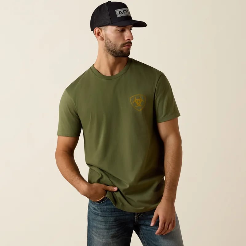 Ariat Ariat Men's Ss Tshrt Made for Farmer Four Leaf Clover 10073458